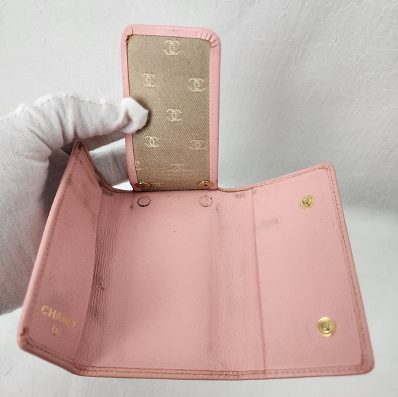 Auth Chanel CC Pink Key Case - Picture 7 of 9